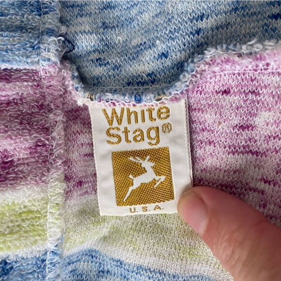 White Stag Terry Cloth Flare Pants Medium Vintage NWT Deadstock Elastic Waist - Picture 3 of 5